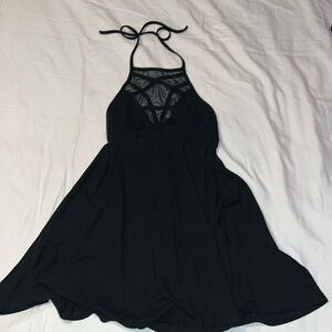 Killstar Goth Halter Pentagram Dress Backless